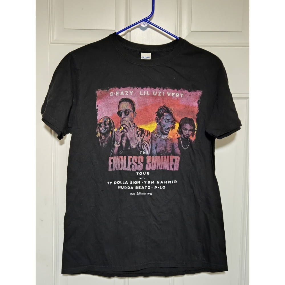Men Medium Lil Uzi Vert Endless Summer 2018 Concert Tour Black Graphic Tee Shirt